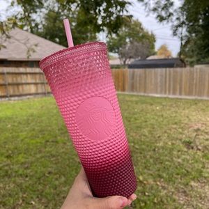 Starbucks 2022 Gradient Pink Diamond Studded Tumbler